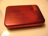 Cute Red Lidded Tin Box For Gift Giving - Wallet Size in Kingwood, Texas